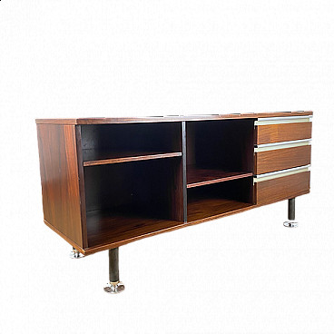 Sideboard in rosewood and metal by Ico Parisi for MIM, 1950s