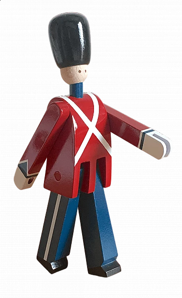 Wood Standard-bearer statuette by Kay Bojesen