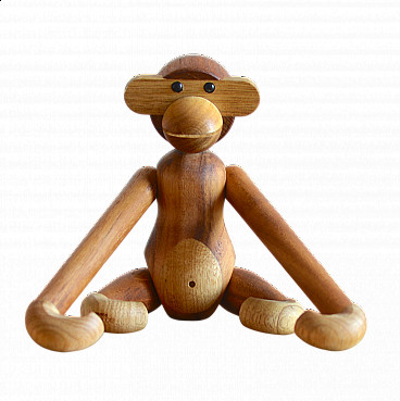 Wood Monkey statuette by Kay Bojesen, 1960s