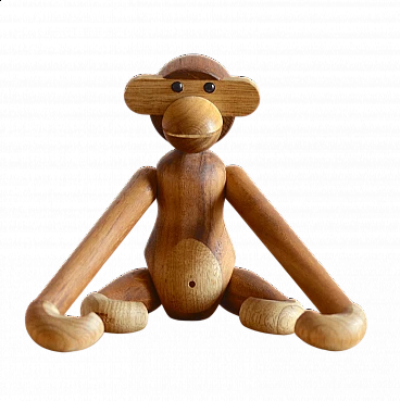 Wood Monkey statuette by Kay Bojesen, 1960s