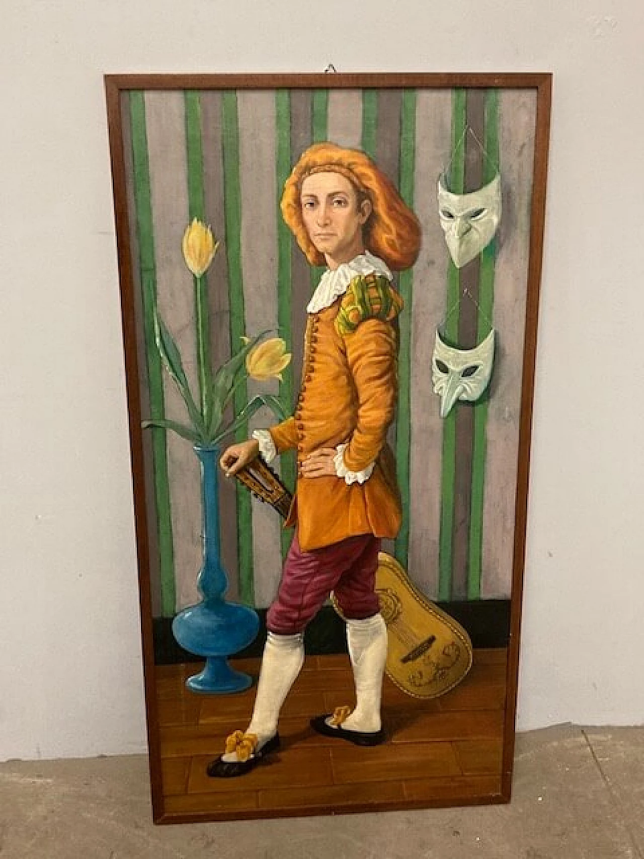 L. Palermo, Homage to Watteau, oil painting on canvas, 1981 1