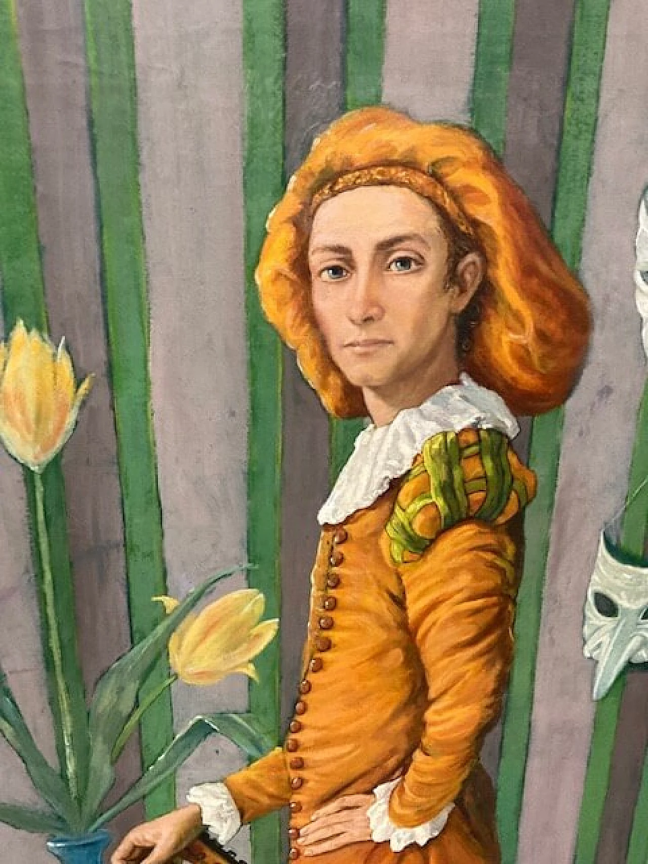 L. Palermo, Homage to Watteau, oil painting on canvas, 1981 2