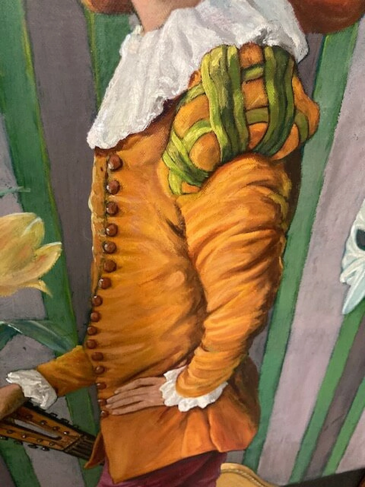 L. Palermo, Omaggio a Watteau, dipinto a olio su tela, 1981 7