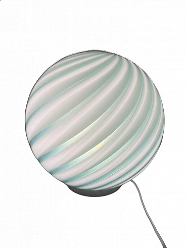 Spherical Murano glass table lamp