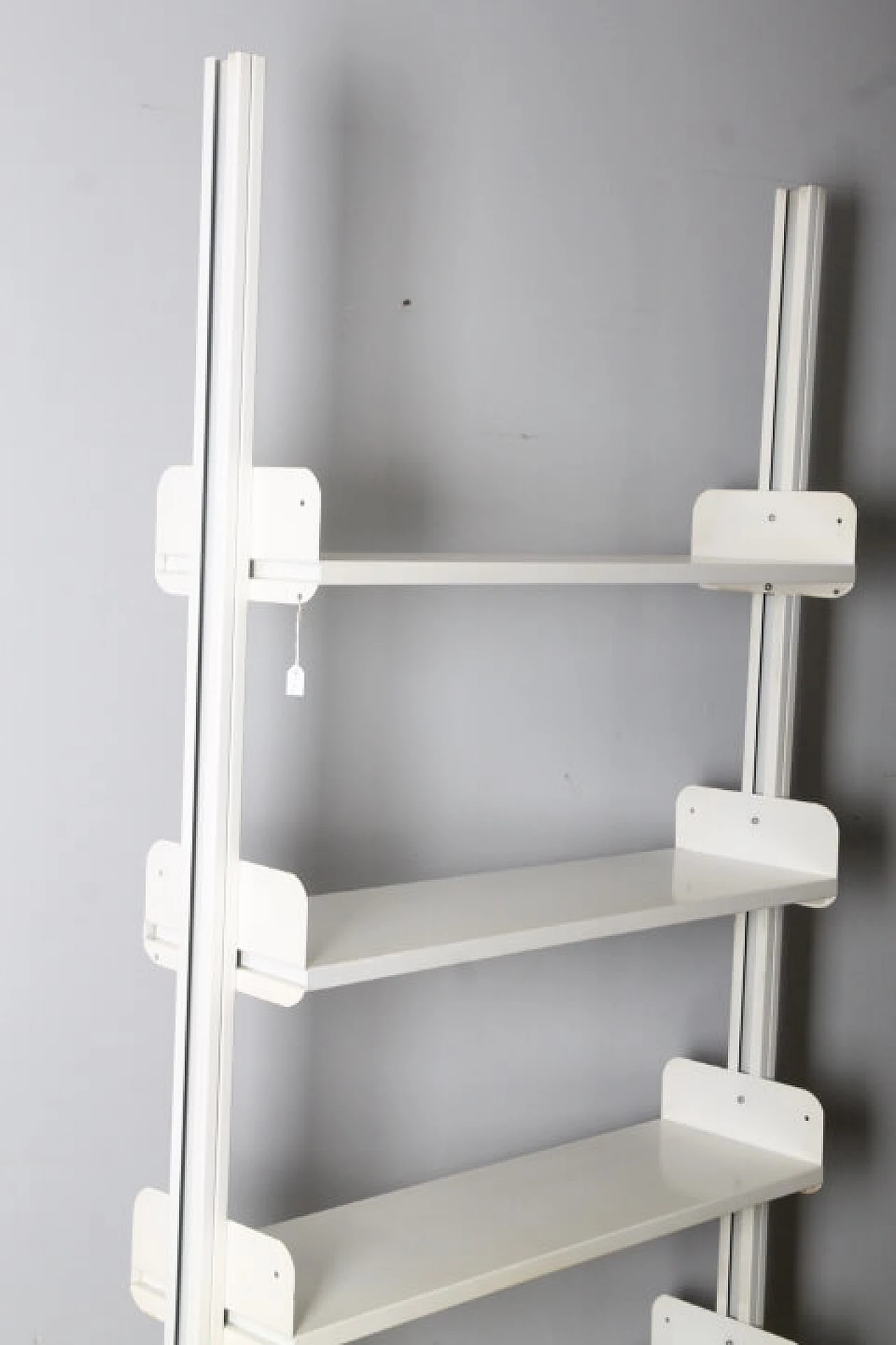 White lacquered metal Congresso bookcase by Lips Vago, 1970s 9