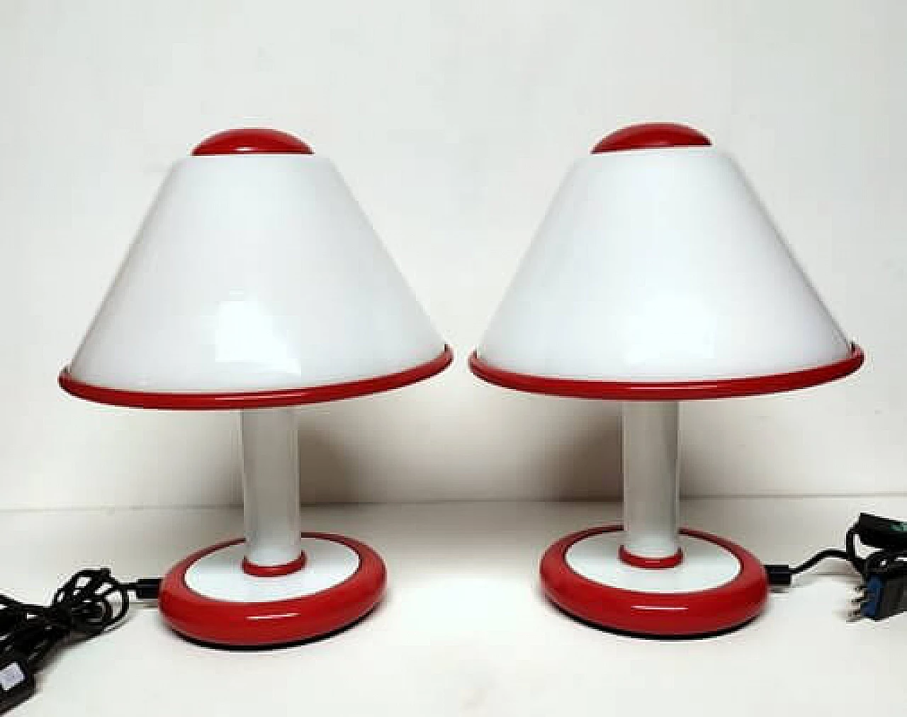 Pair of table lamps by Giampiero Derai for Fabbian, 1980s 1