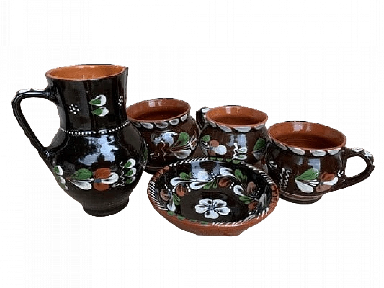 Sarospatak glazed ceramic service, 1950s 9