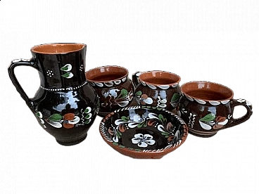 Sarospatak glazed ceramic service, 1950s