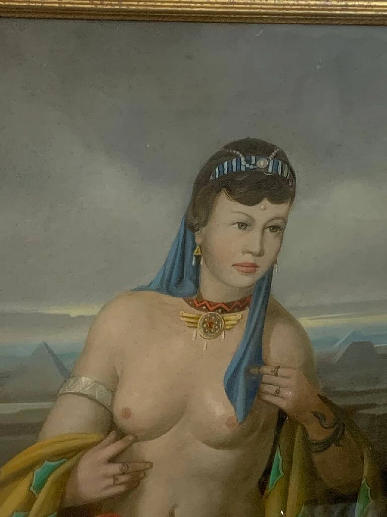 Adriano Gajoni, Cleopatra, olio su tela, anni '50 3