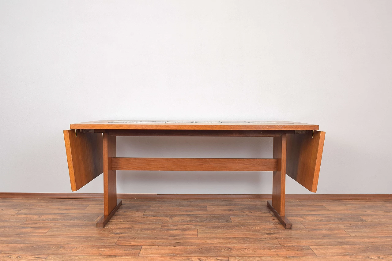 Teak and tile dining table by Gangso Mobler, 1960s 1