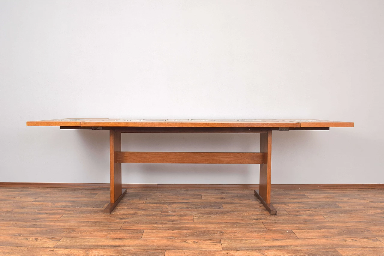 Teak and tile dining table by Gangso Mobler, 1960s 2
