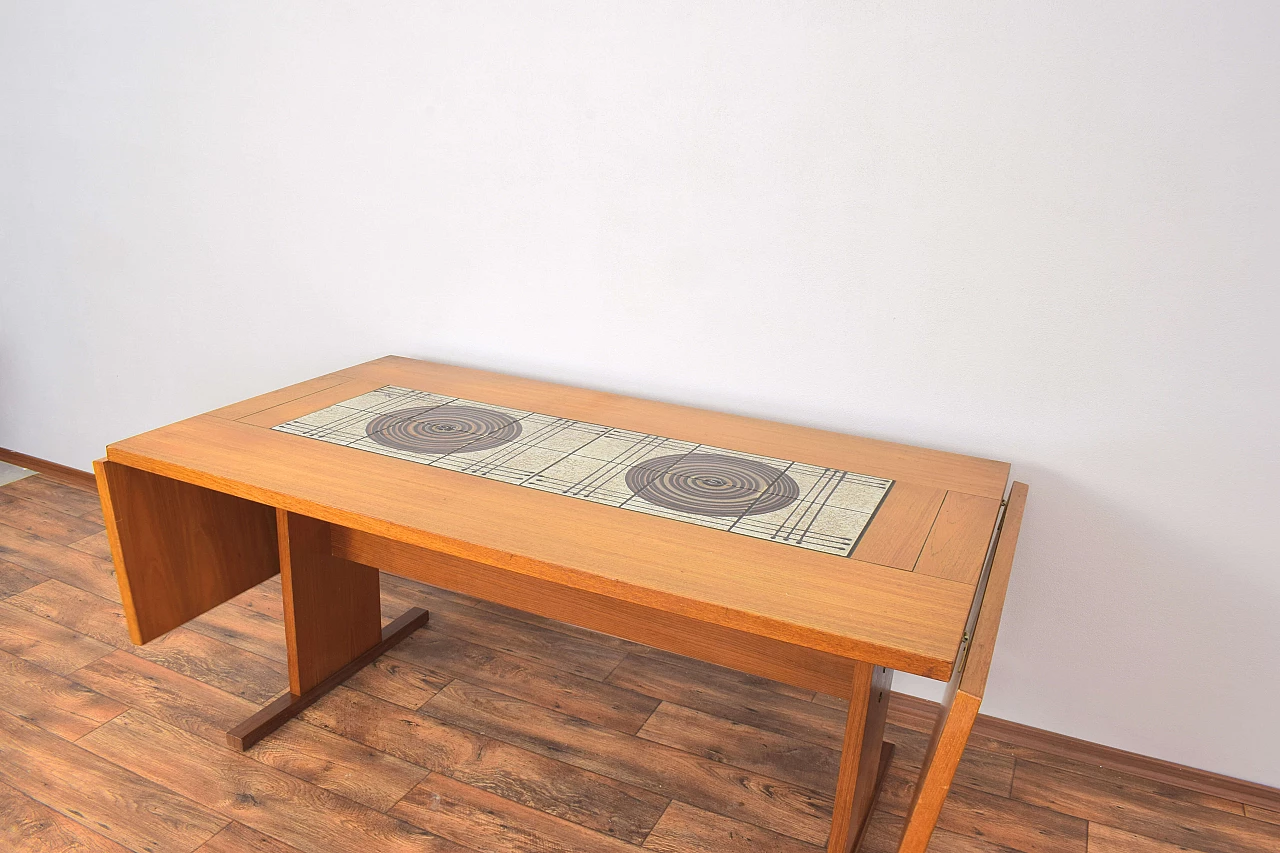 Teak and tile dining table by Gangso Mobler, 1960s 11
