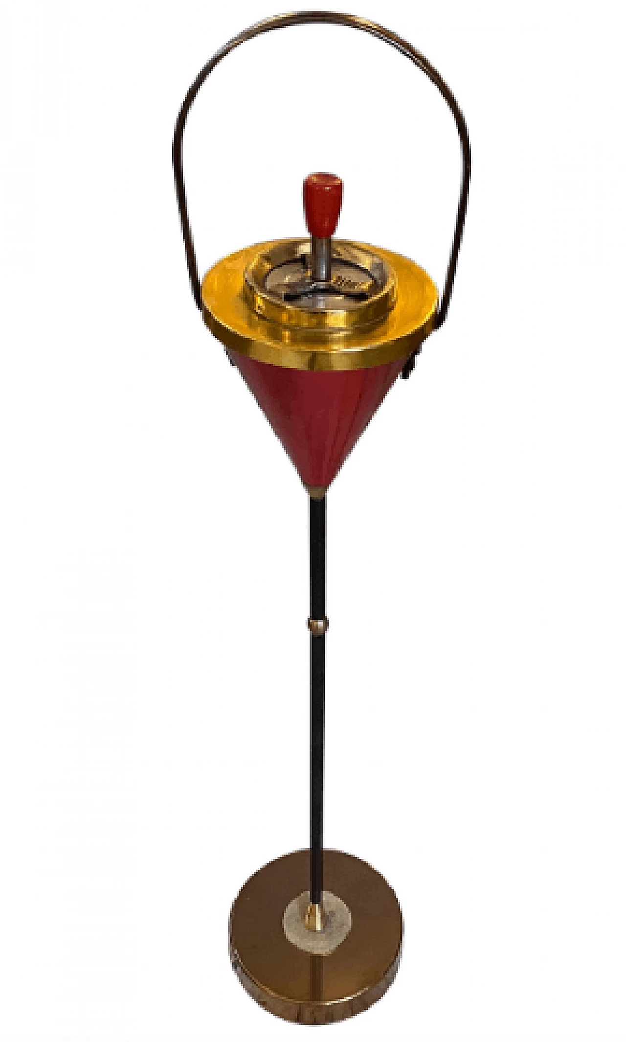 Metal and plastic standing ashtray, 1950s 1