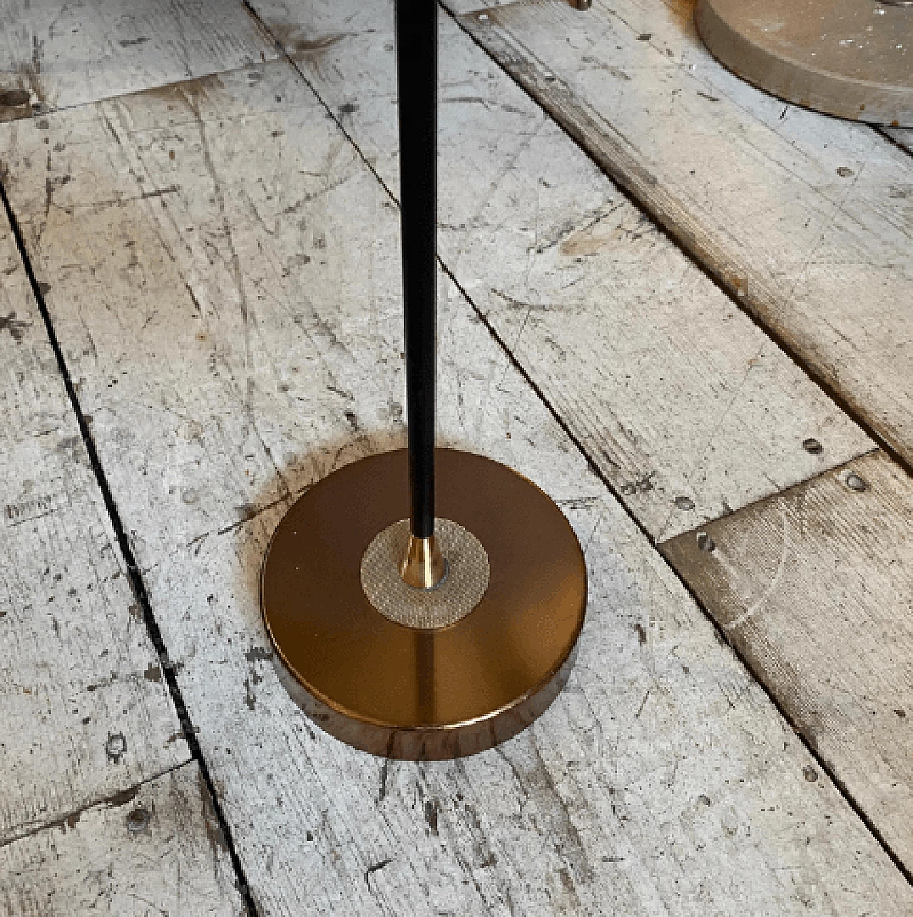 Metal and plastic standing ashtray, 1950s 4