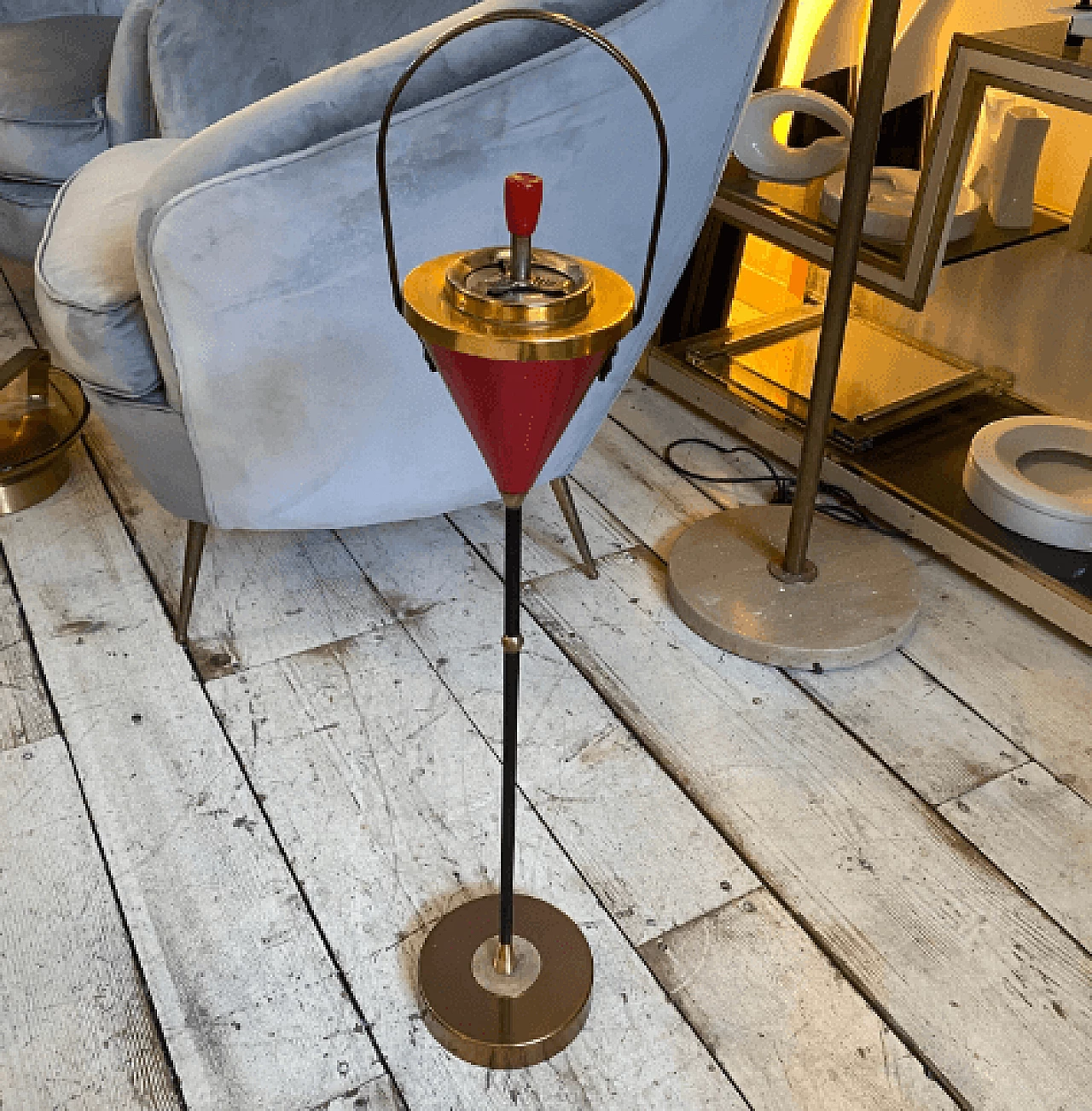 Metal and plastic standing ashtray, 1950s 8