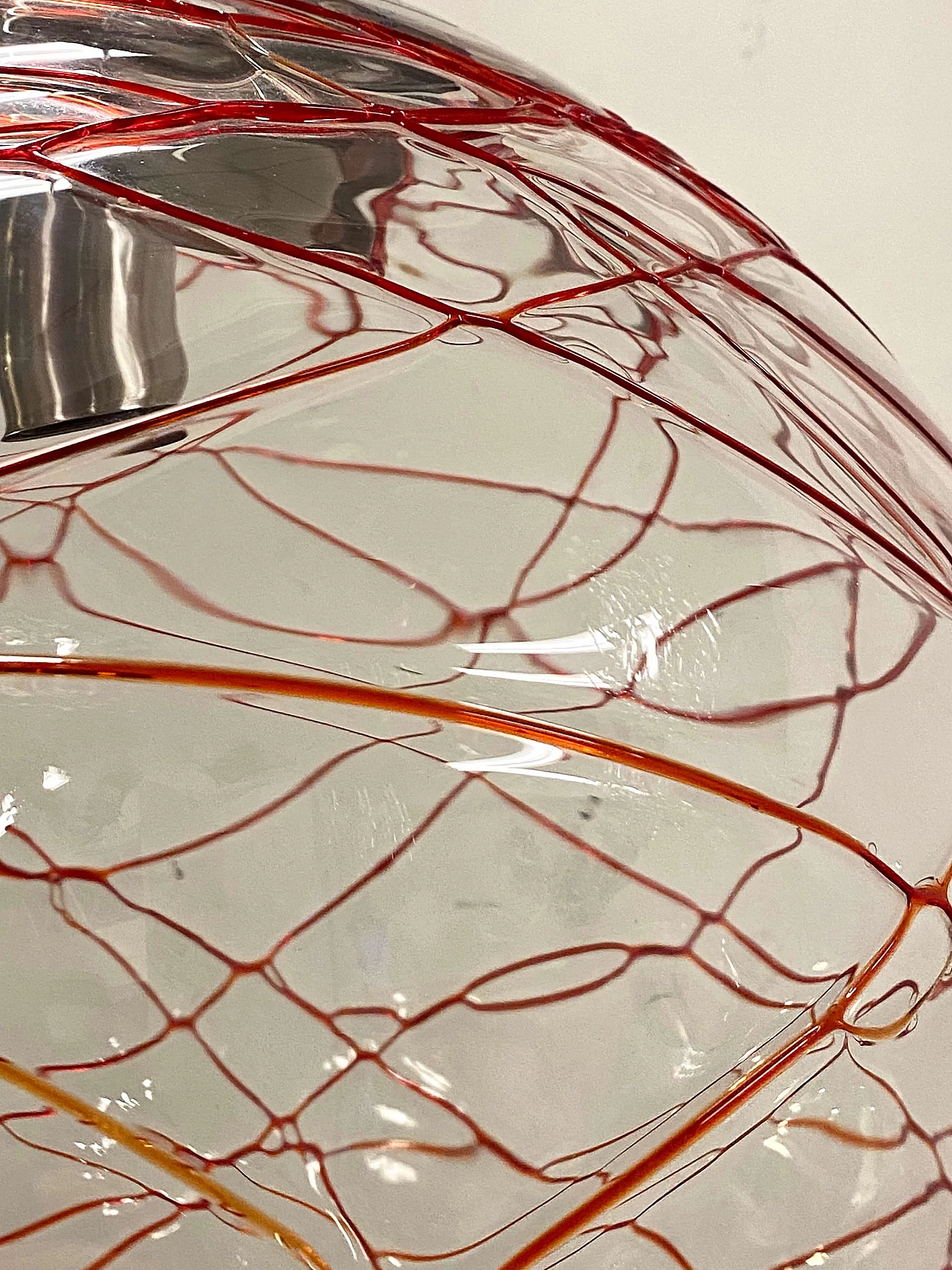 Murano glass spherical chandelier, 1980s 3