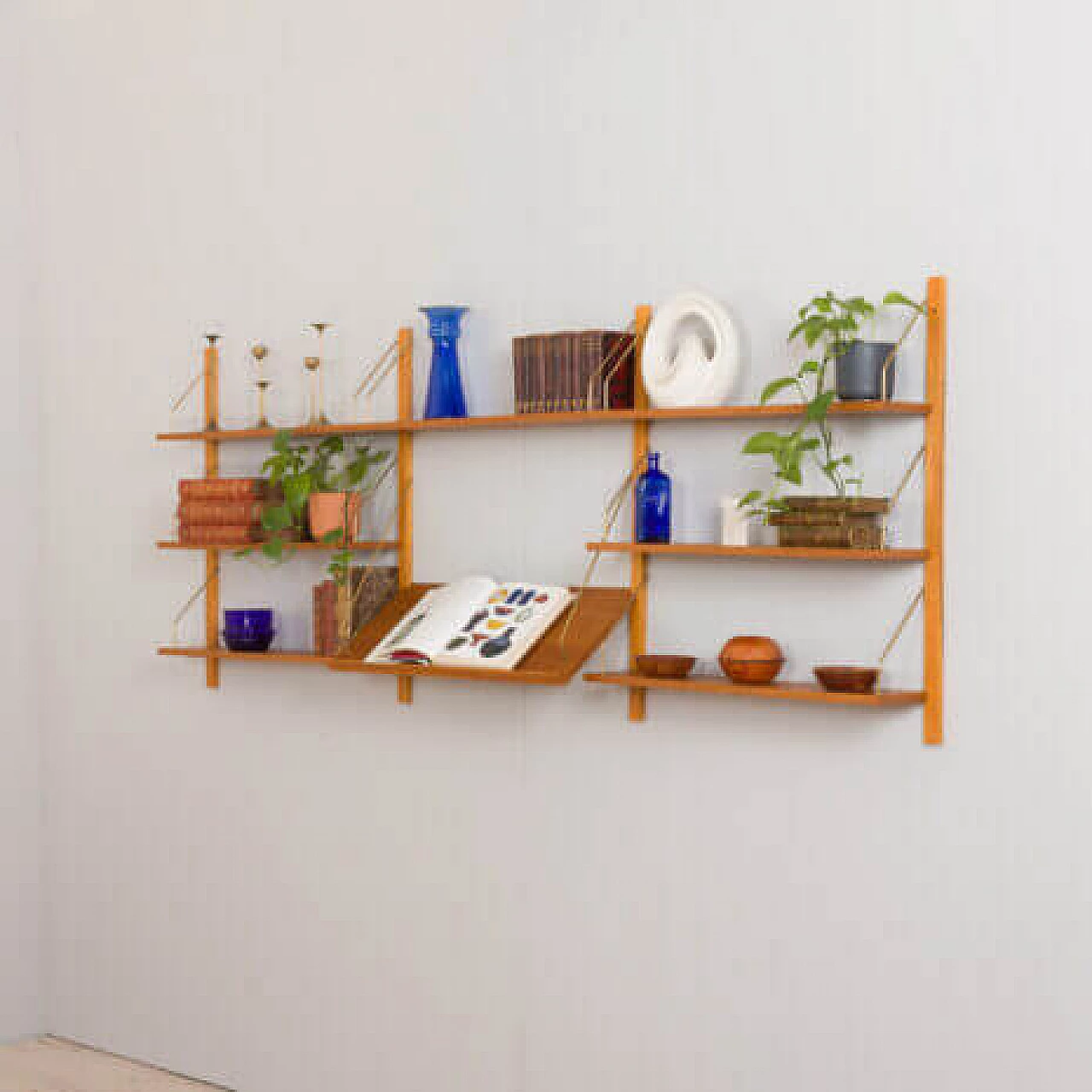 Oak bookcase in the style of Poul Cadovius or Preben Sorensen, 1960s 2