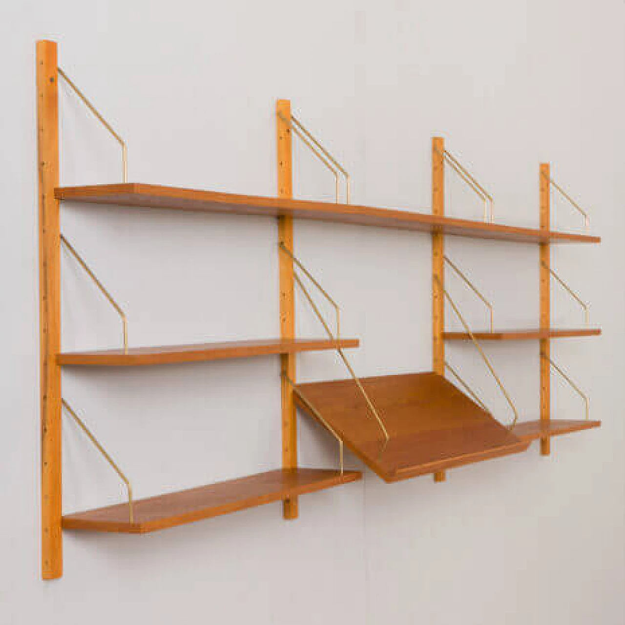 Oak bookcase in the style of Poul Cadovius or Preben Sorensen, 1960s 6