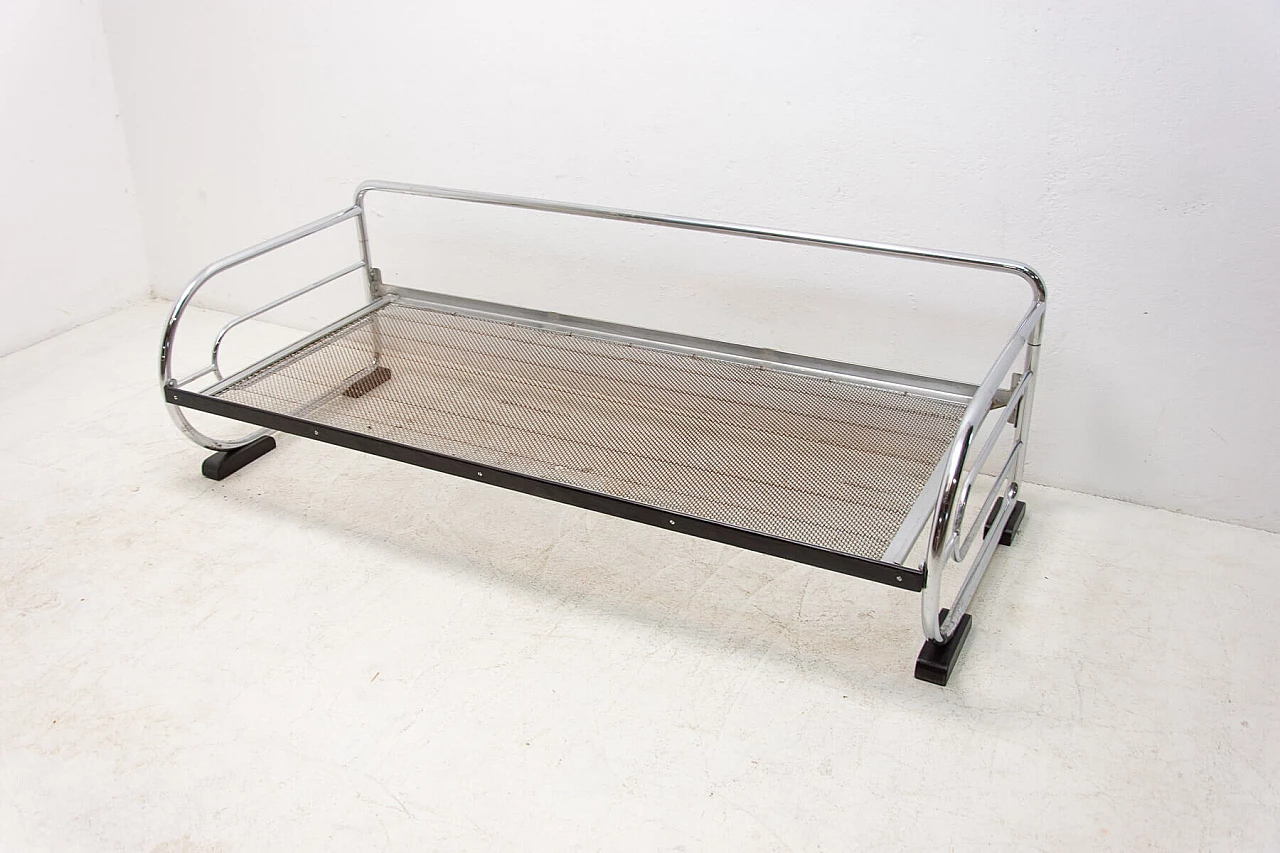 Bauhaus sofa in chrome tubular steel by Hynek Gottwald, 1930s 10