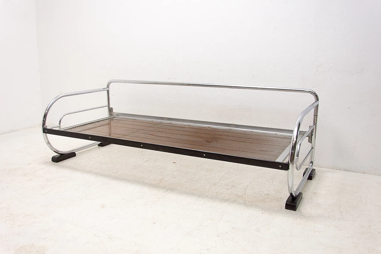 Bauhaus sofa in chrome tubular steel by Hynek Gottwald, 1930s 11