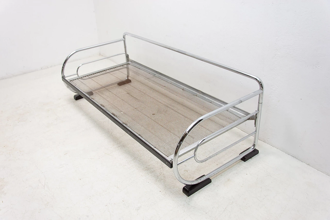 Bauhaus sofa in chrome tubular steel by Hynek Gottwald, 1930s 12