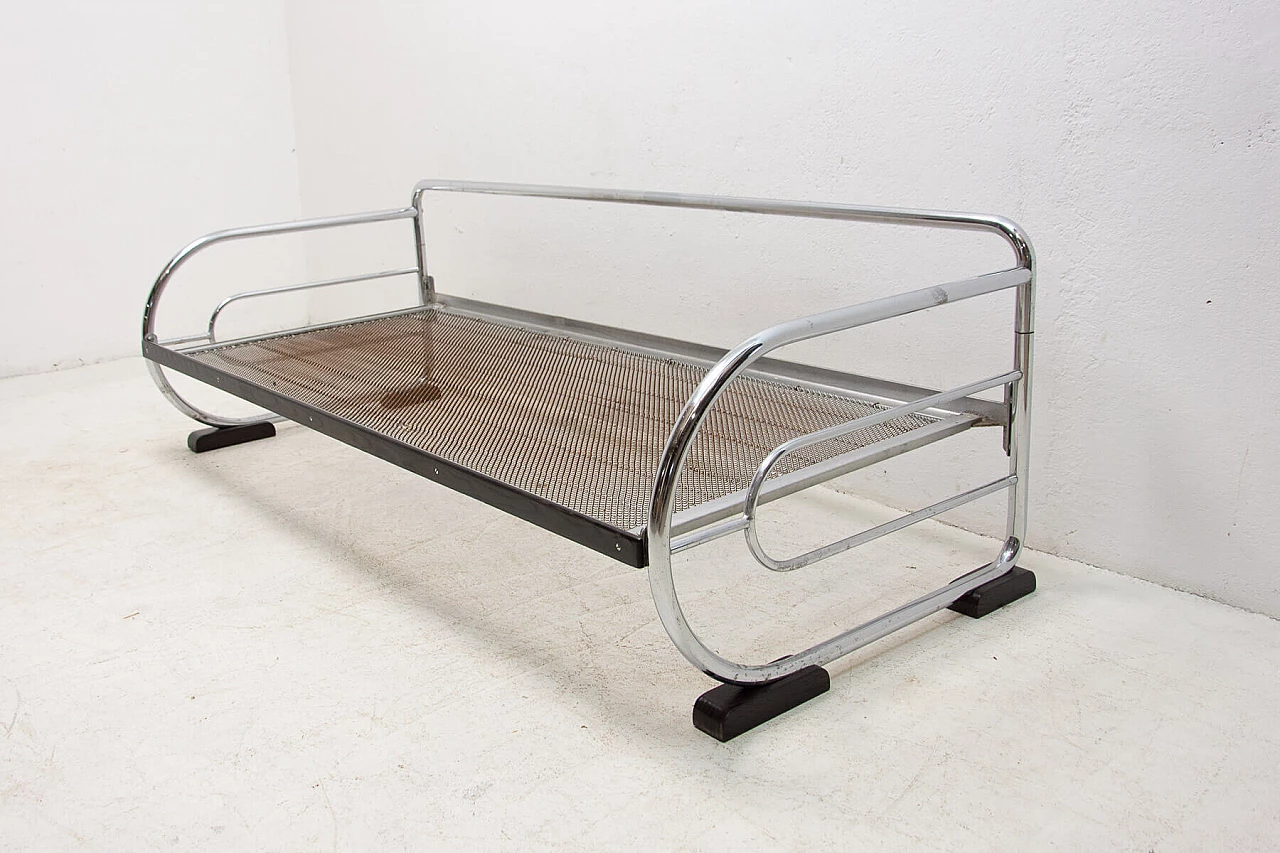 Bauhaus sofa in chrome tubular steel by Hynek Gottwald, 1930s 13