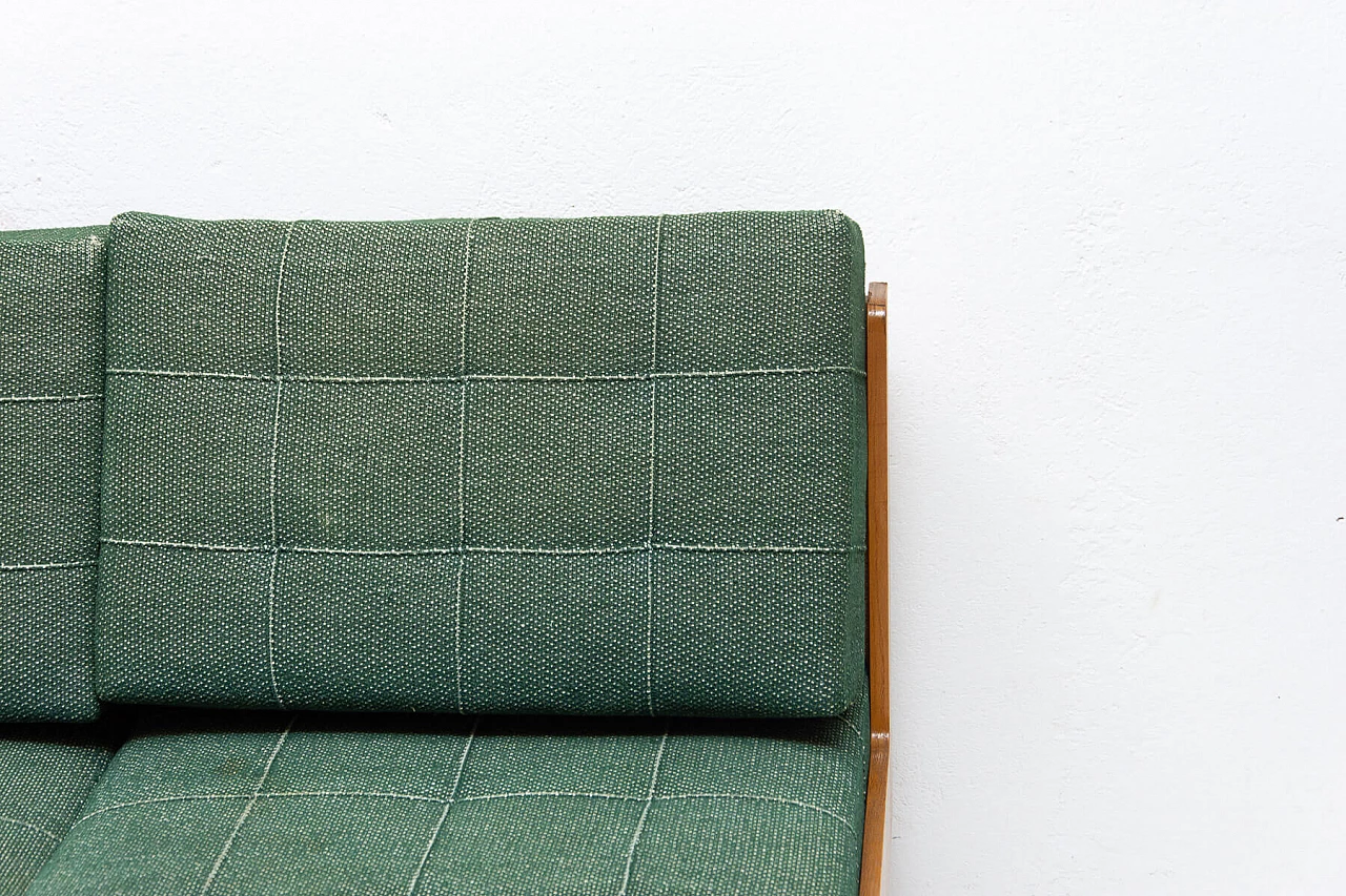 Folding beech sofa bed by Drevotvar, 1970s 7