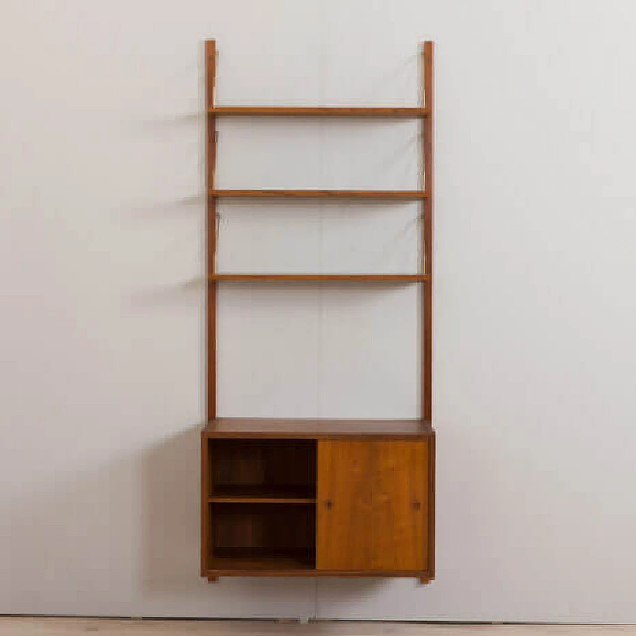 Modular teak bookcase by Preben Sorensen, 1960s 6