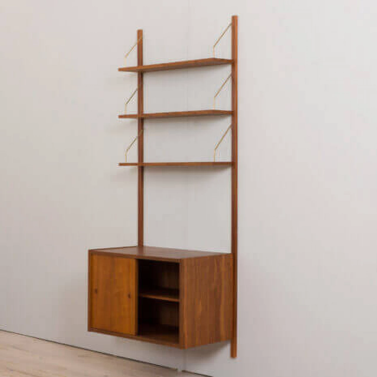 Modular teak bookcase by Preben Sorensen, 1960s 8