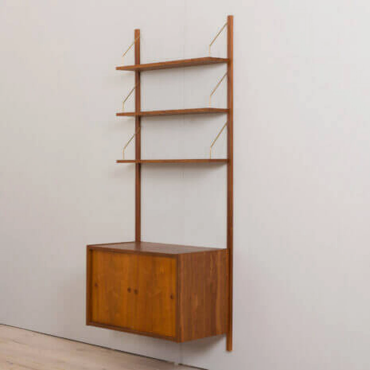 Modular teak bookcase by Preben Sorensen, 1960s 9