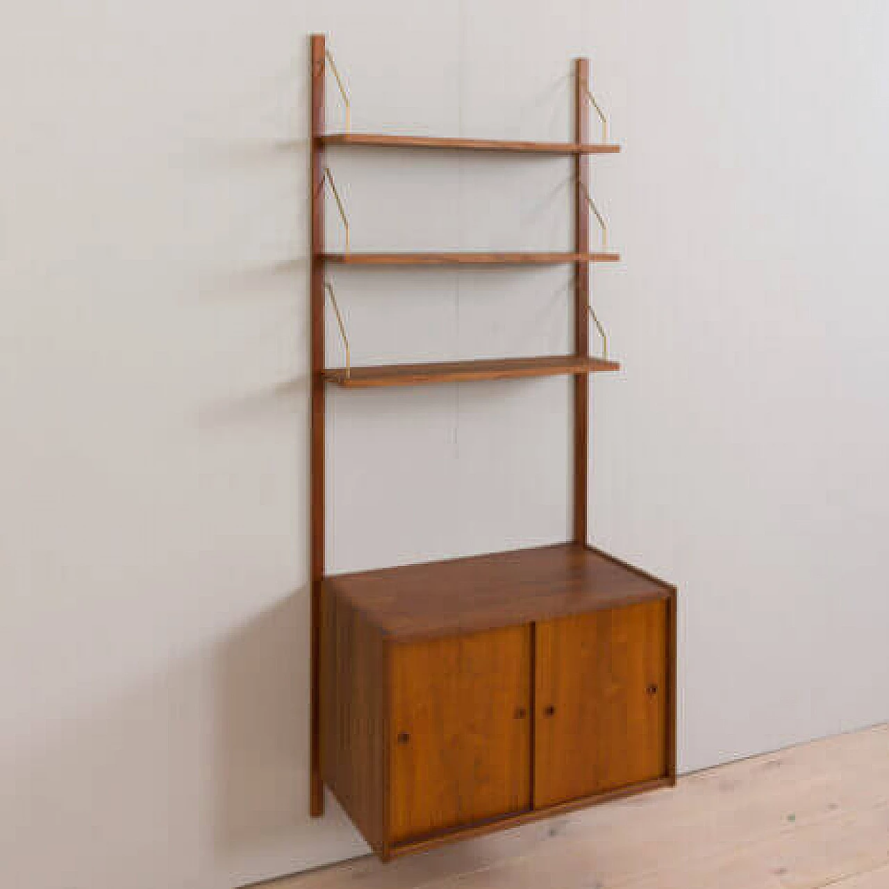 Modular teak bookcase by Preben Sorensen, 1960s 10