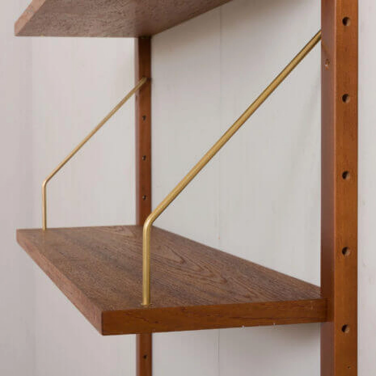 Modular teak bookcase by Preben Sorensen, 1960s 12