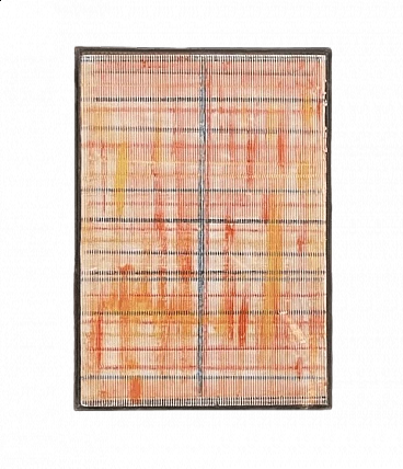 Paolo Masi, Composizione astratta, smalto su cartoni, 1999