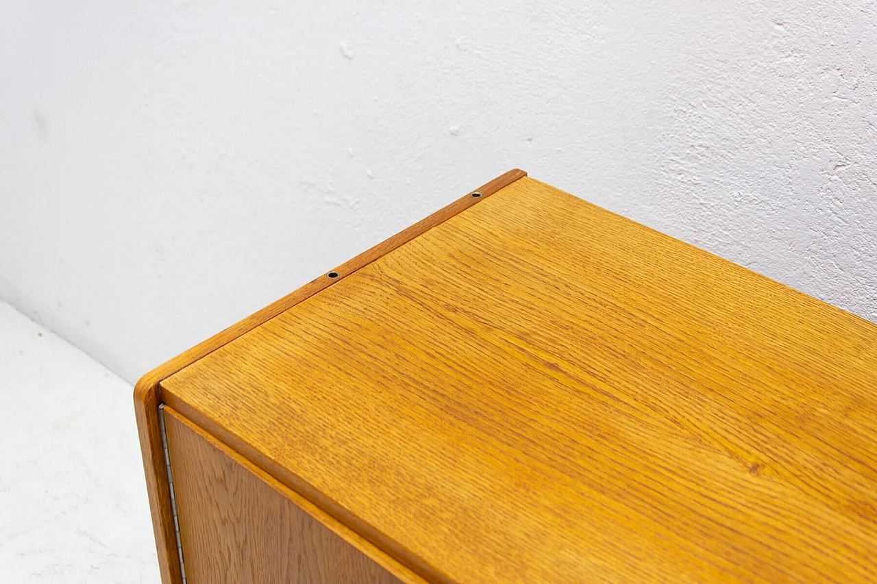 U-460 beech sideboard with coloured drawers by Jirí Jiroutek for Interiér Praha, 1960s 11