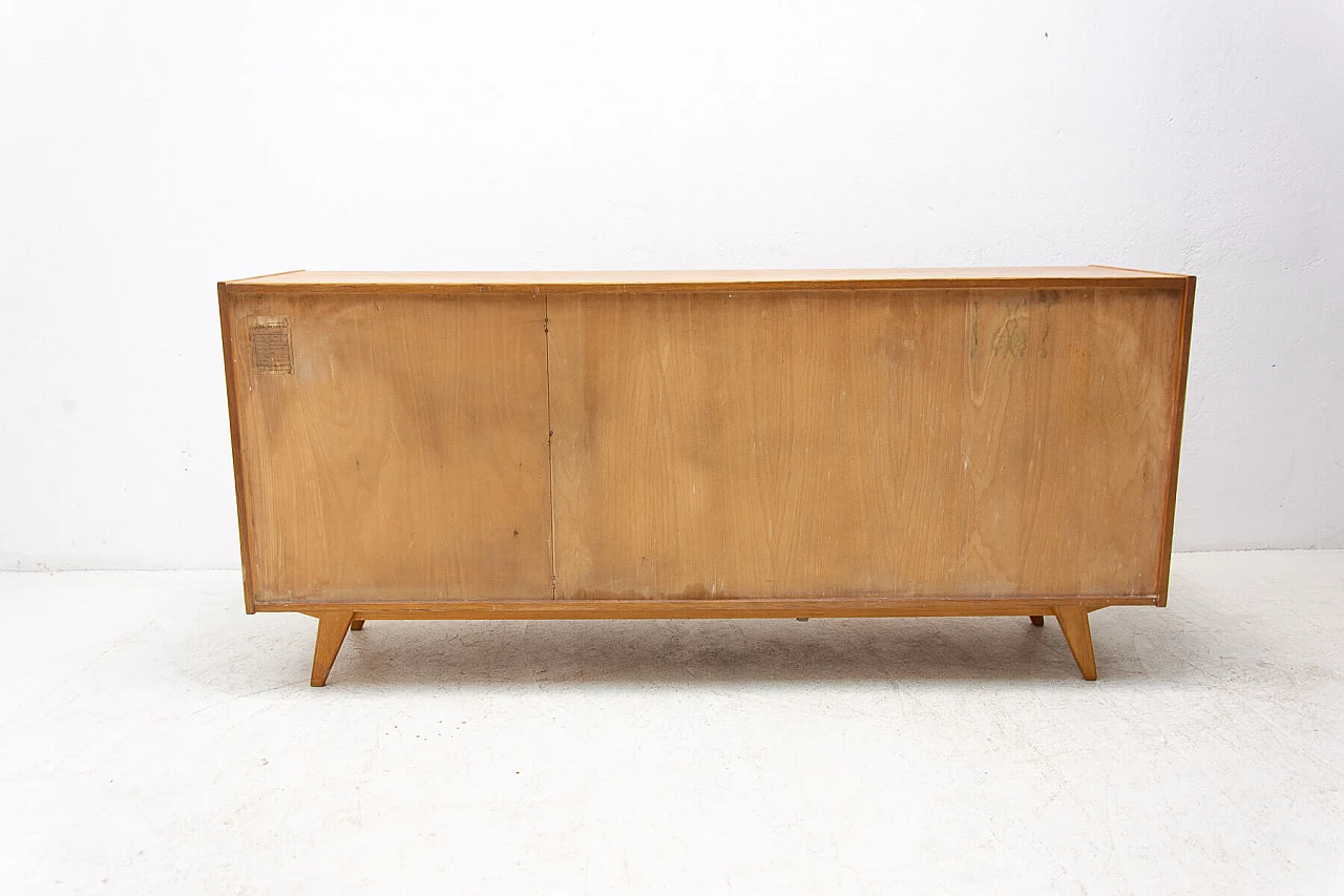 U-460 beech sideboard with coloured drawers by Jirí Jiroutek for Interiér Praha, 1960s 12