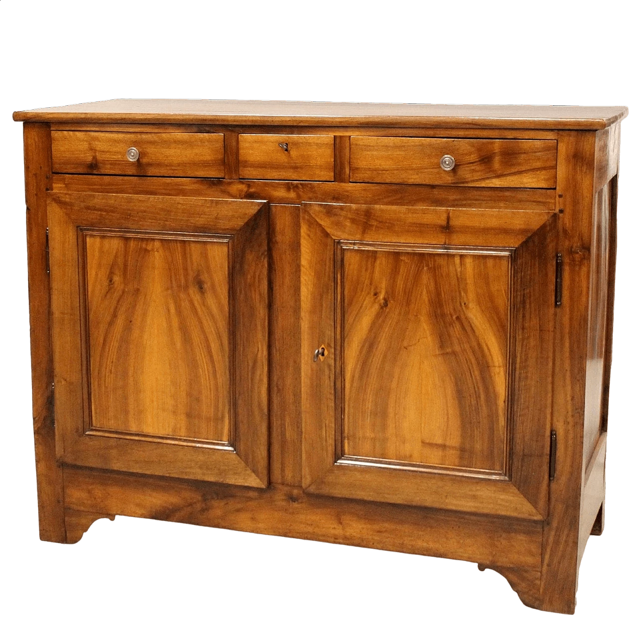 Credenza Luigi Filippo in noce massello, metà '800 10