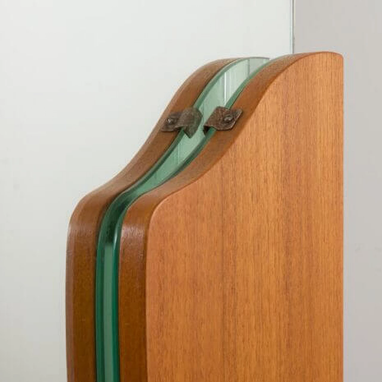 Danish teak vanity table with folding mirror, 1960s 5