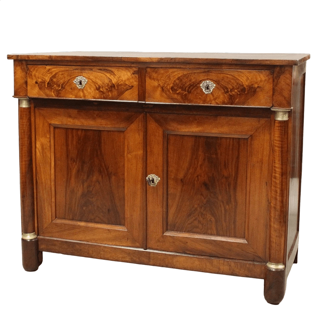 Empire walnut sideboard, early 19th century 10