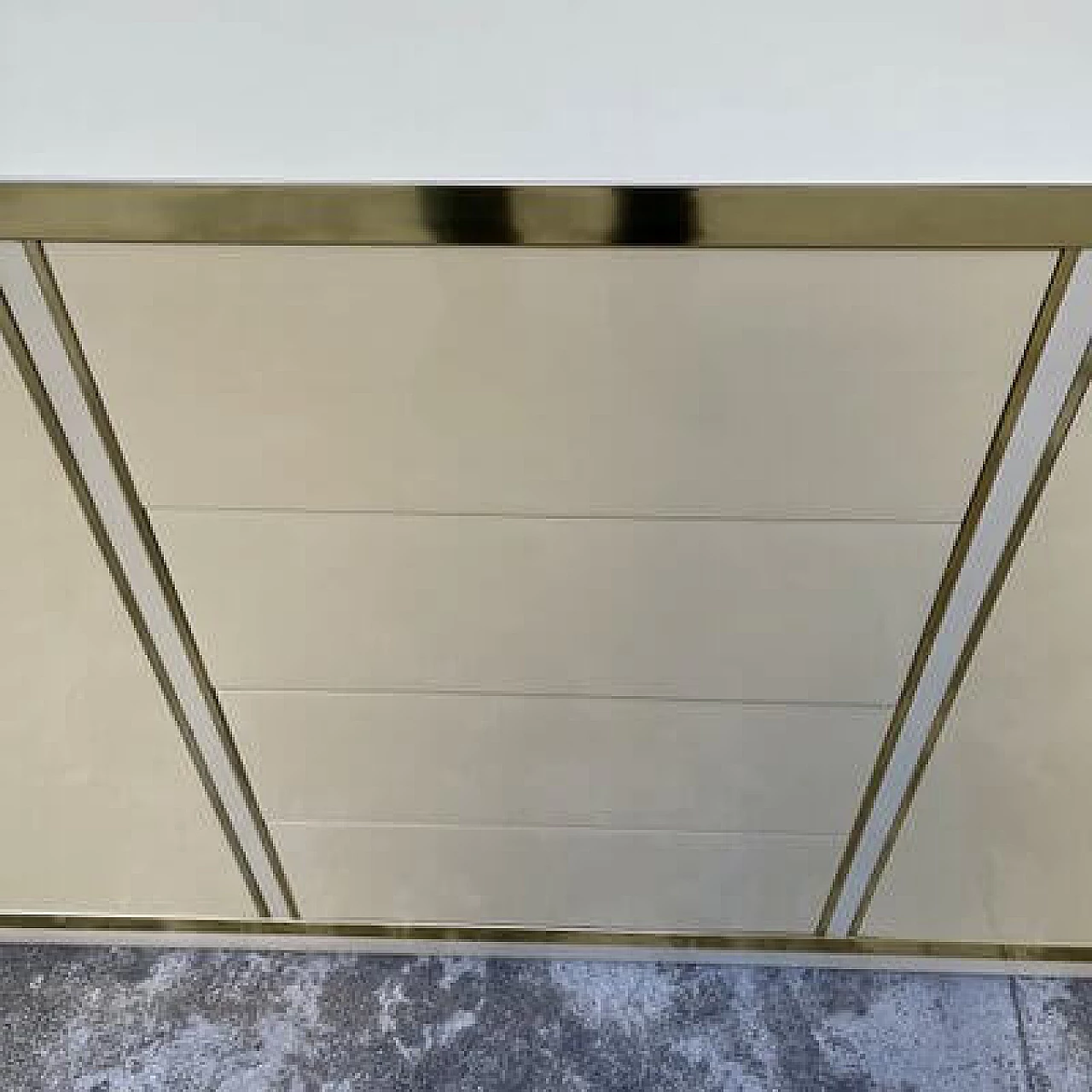 Brass and laminate cabinet, 1980s 5