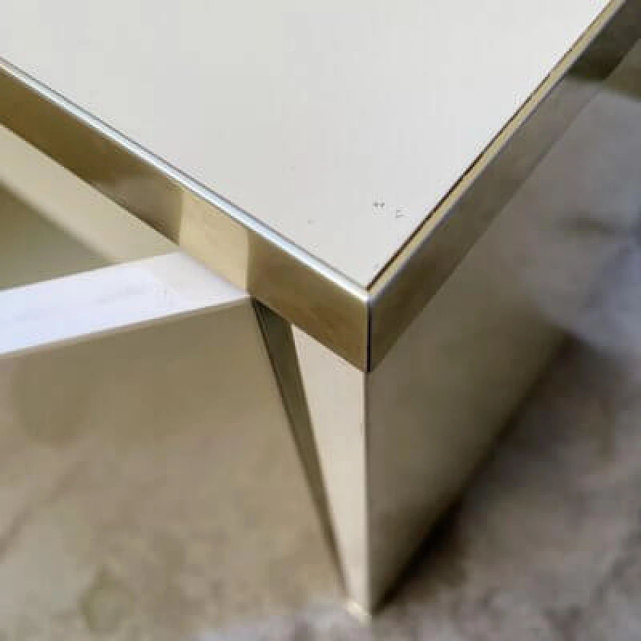Brass and laminate cabinet, 1980s 7