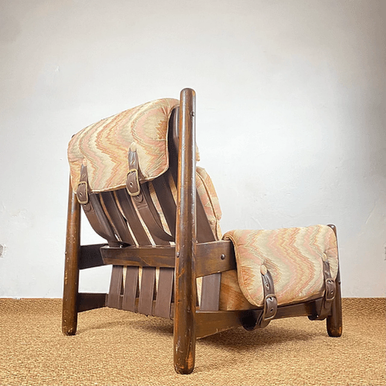 Missoni fabric armchair for Pizzetti Roma, 1950s 1