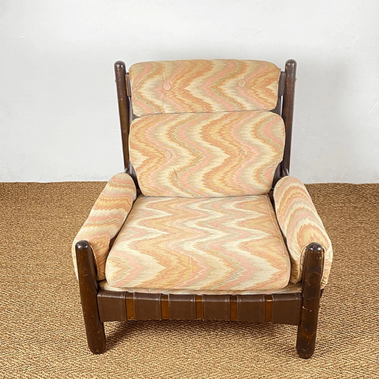 Missoni fabric armchair for Pizzetti Roma, 1950s 6