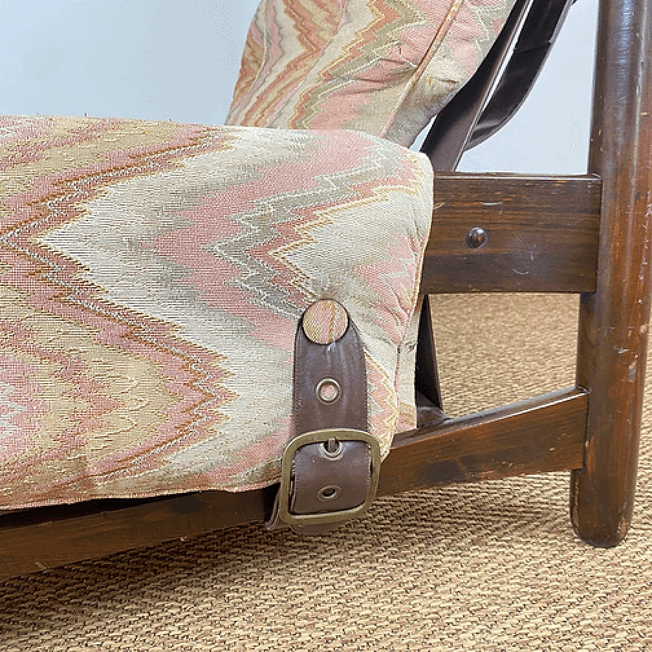 Poltrona in tessuto Missoni per Pizzetti Roma, anni '50 7