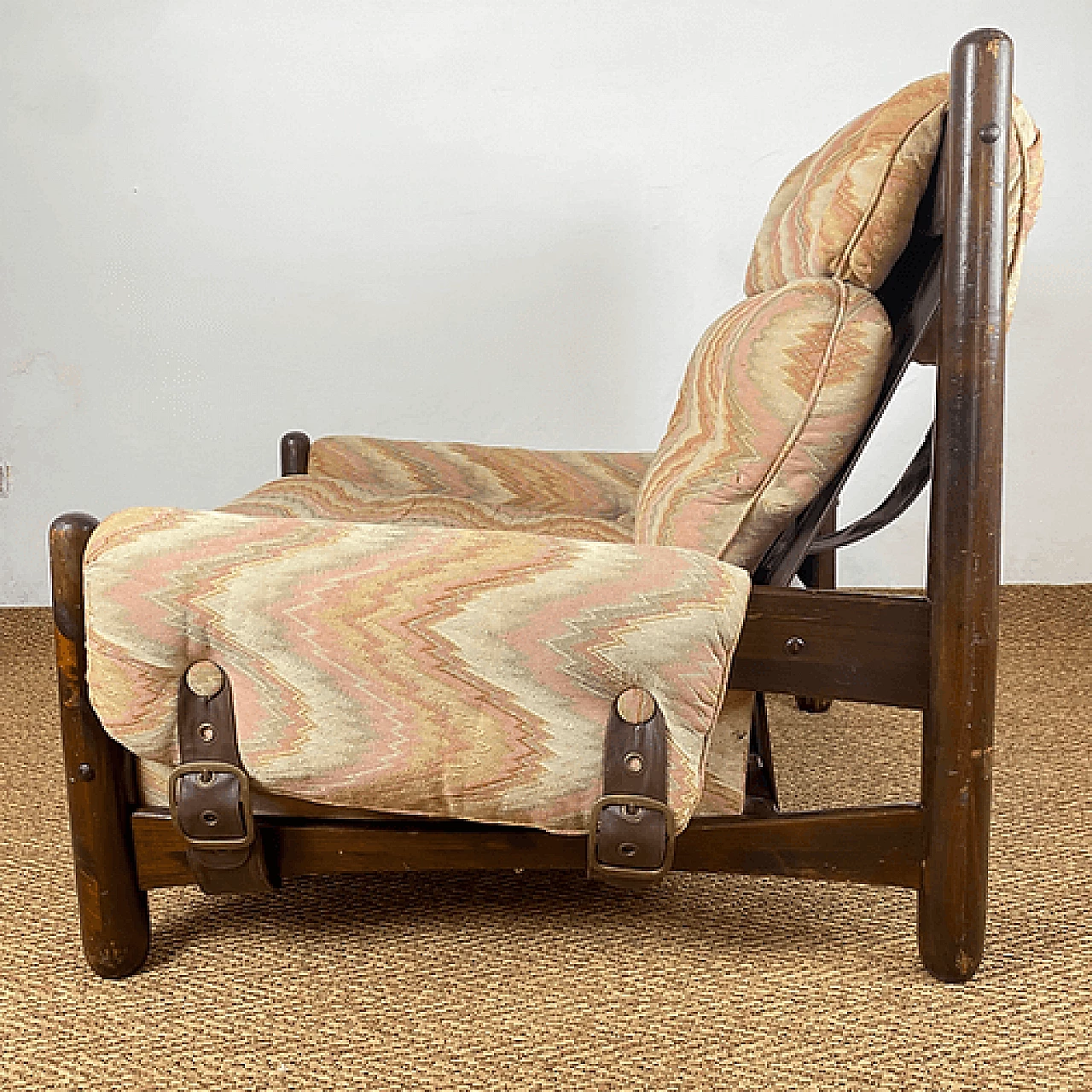 Missoni fabric armchair for Pizzetti Roma, 1950s 10