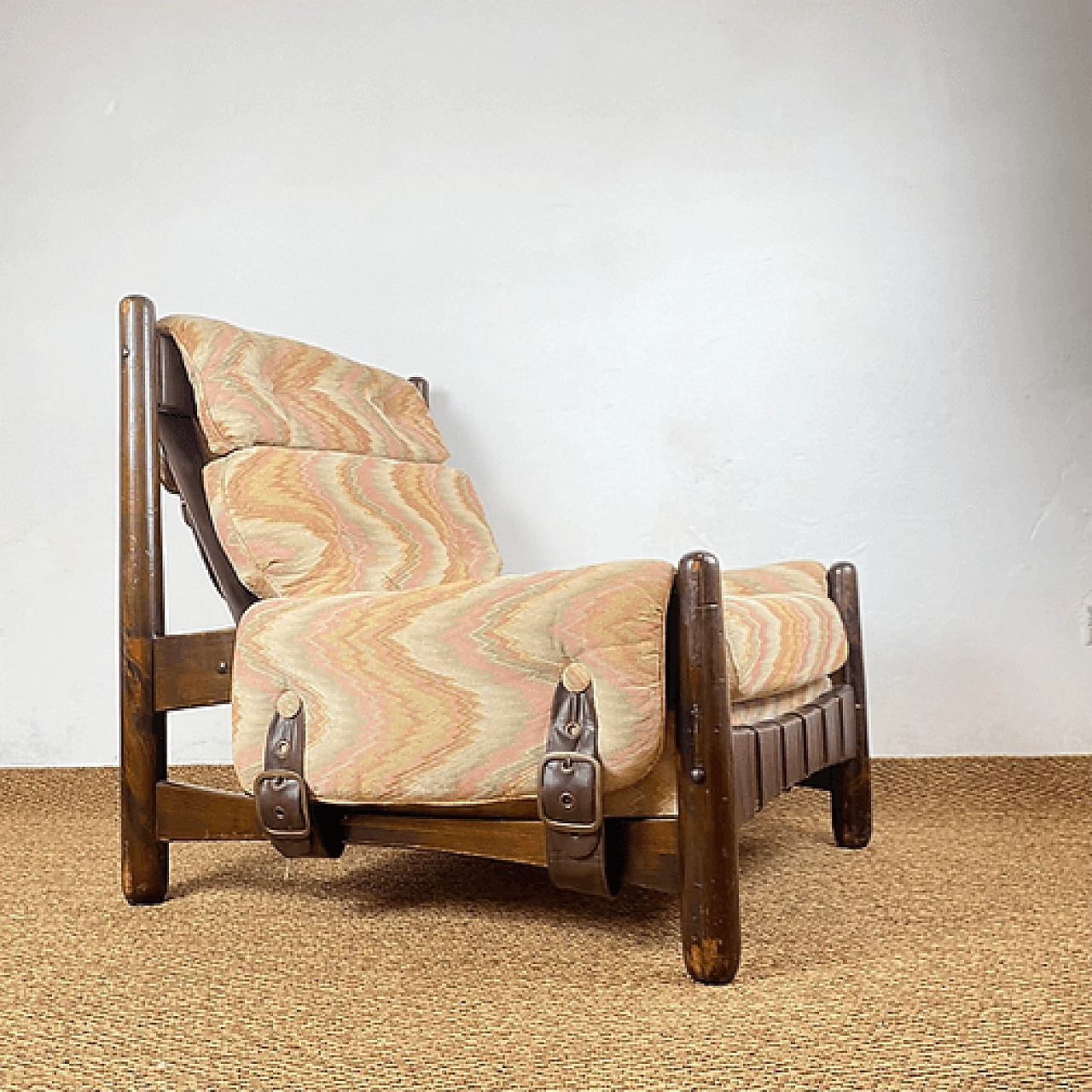 Missoni fabric armchair for Pizzetti Roma, 1950s 12