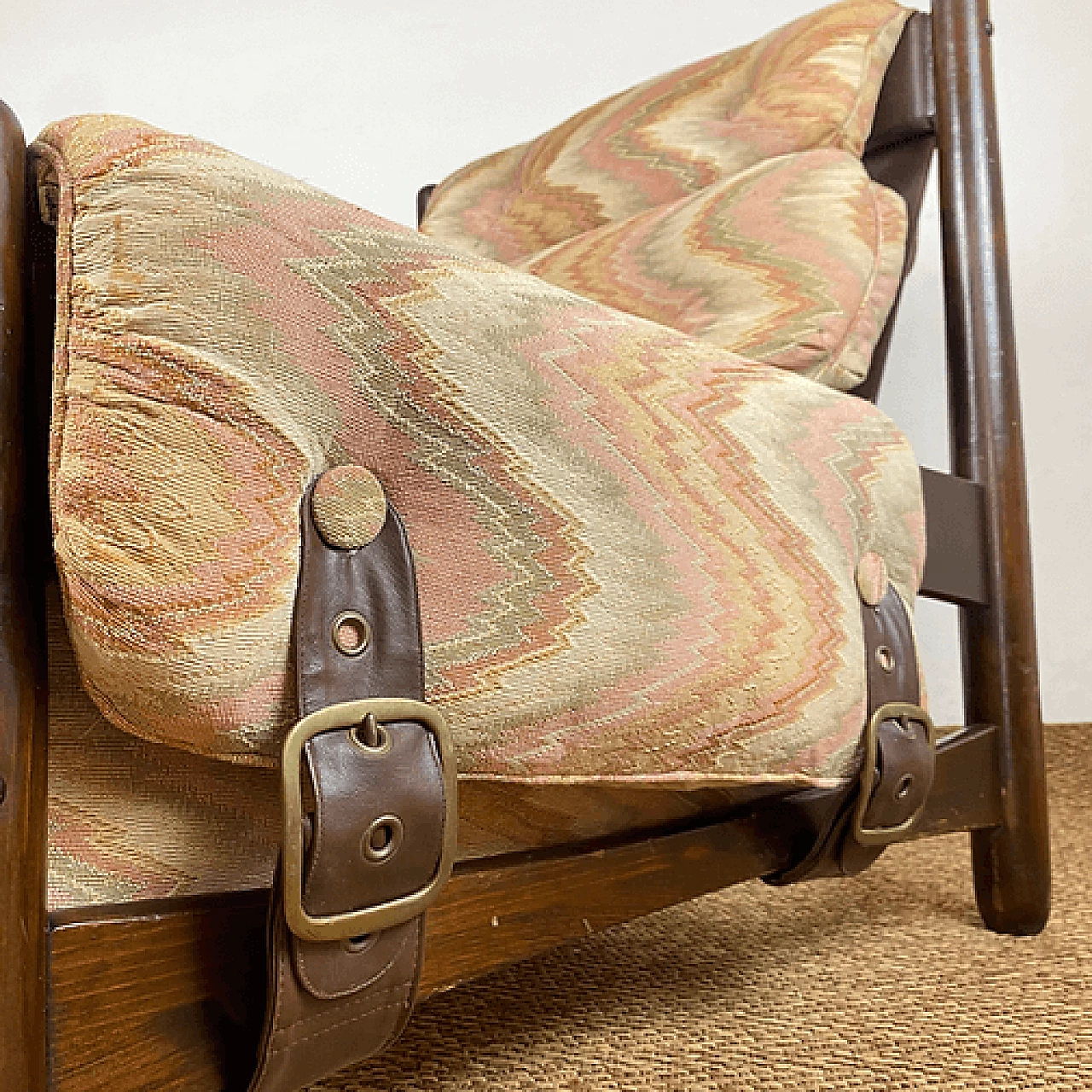 Missoni fabric armchair for Pizzetti Roma, 1950s 14