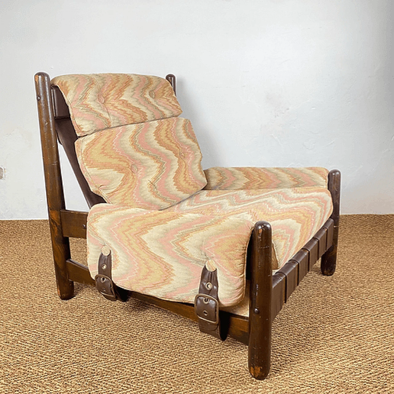 Missoni fabric armchair for Pizzetti Roma, 1950s 16