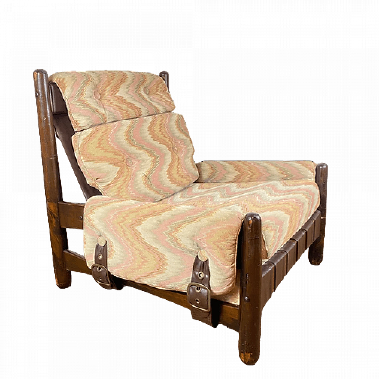 Missoni fabric armchair for Pizzetti Roma, 1950s 17