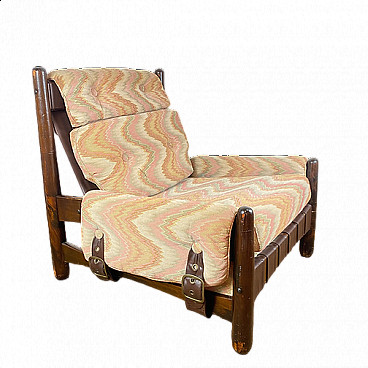 Missoni fabric armchair for Pizzetti Roma, 1950s
