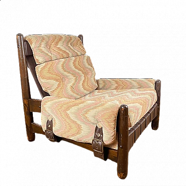 Missoni fabric armchair for Pizzetti Roma, 1950s